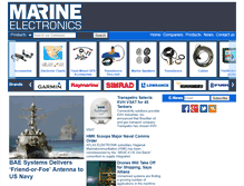 Tablet Screenshot of marineelectronics.com
